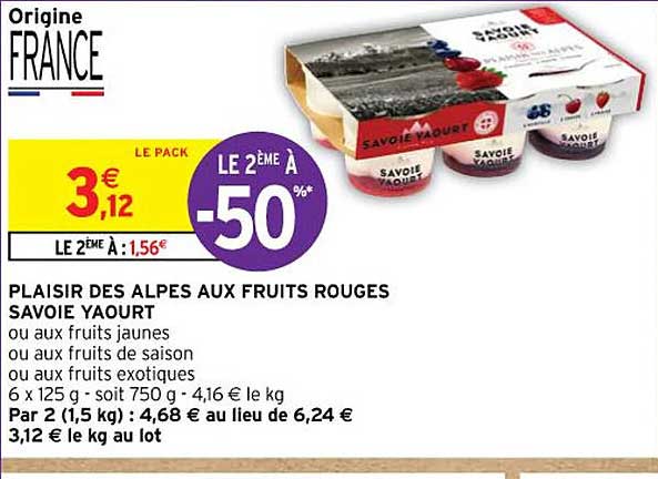 Plaisir Des Alpes Aux Fruits Rouges Savoie Yaourt