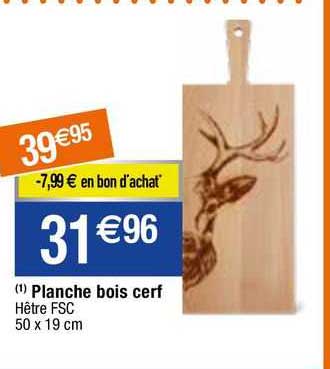 planche bois cerf