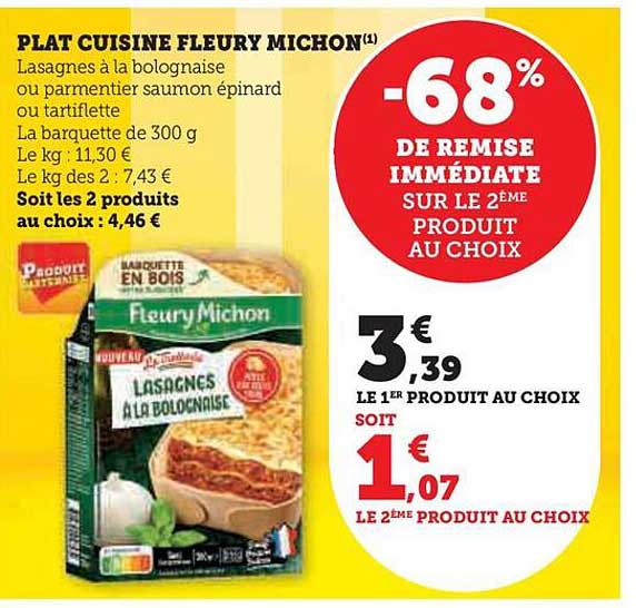 Plat Cuisiné Fleury Michon