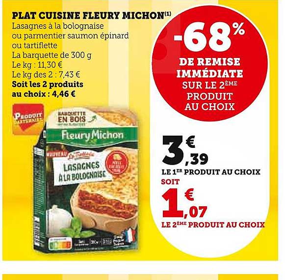plat cuisiné fleury michon
