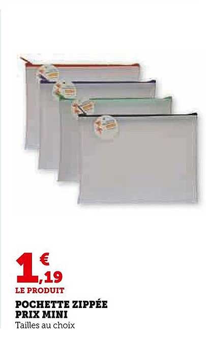 Pochette Zippée Prix Mini
