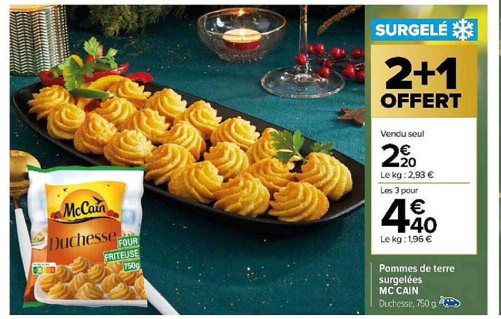 pommes de terre surgelées mc cain