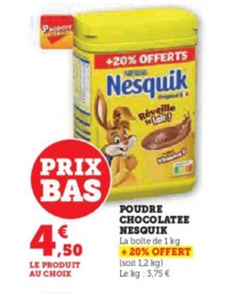 poudre chocolatée nesquik