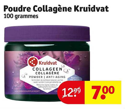 poudre collagène kruidvat 100 grammes