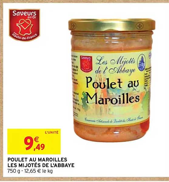 poulet au maroilles les mijotés de l'abbaye