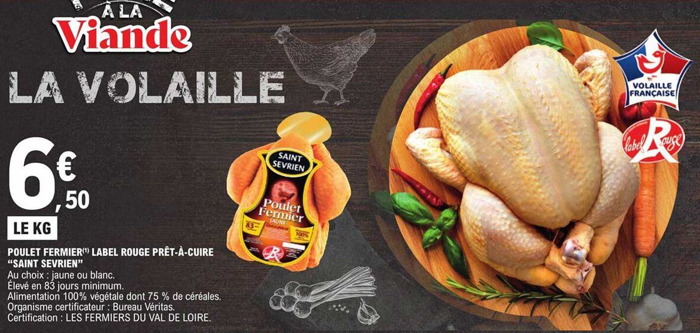 poulet fermier label rouge prêt-à-cuire "saint sevrien"