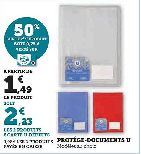 protège-documents u