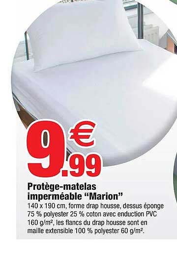 protège-matelas imperméable "marion"