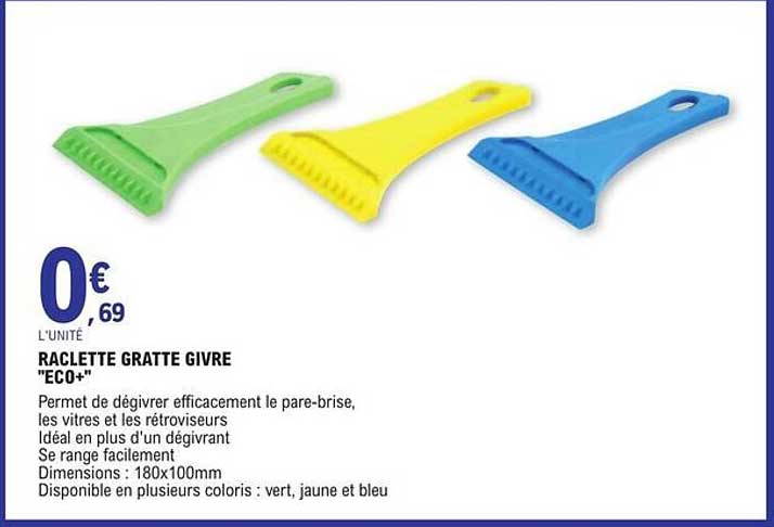 raclette gratte givré "éco+"