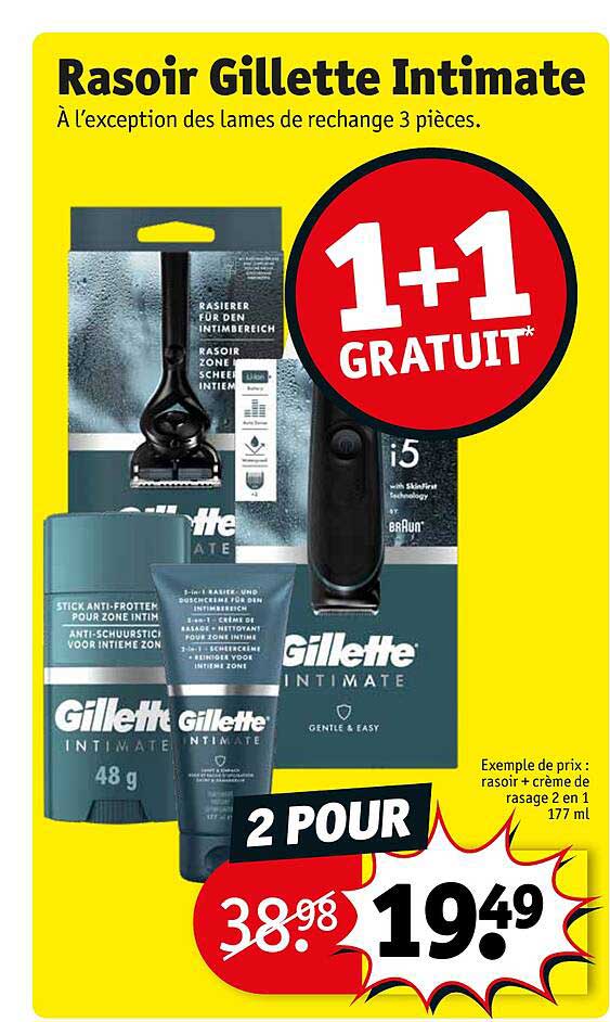 Rasoir Gillette Intimate