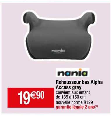 Réhausseur Bas Alpha Access Gray Nania