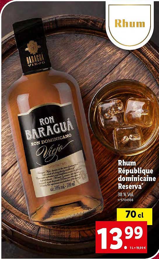 rhum république dominicaine reserva ron baraguá