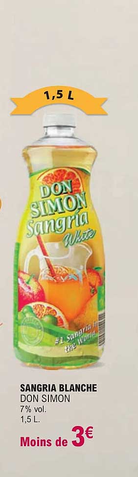 sangria blanche don simon 7% vol.