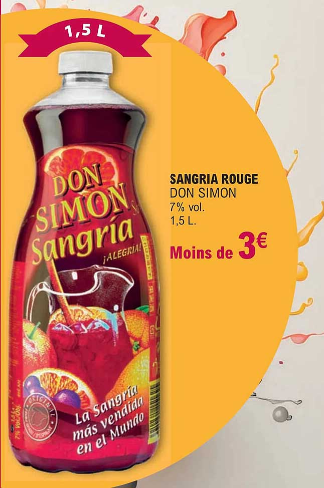 sangria rouge don simon 7% vol.