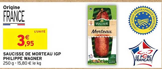 Saucisse De Morteau Igp Philippe Wagner