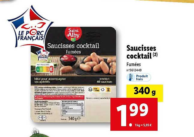 saucisses cocktail saint alby
