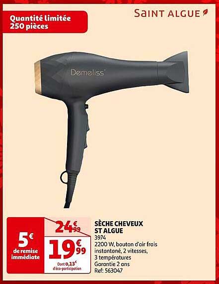 sèche cheveux st algue