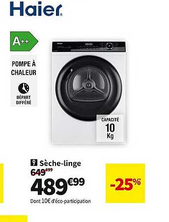 sèche-linge haier
