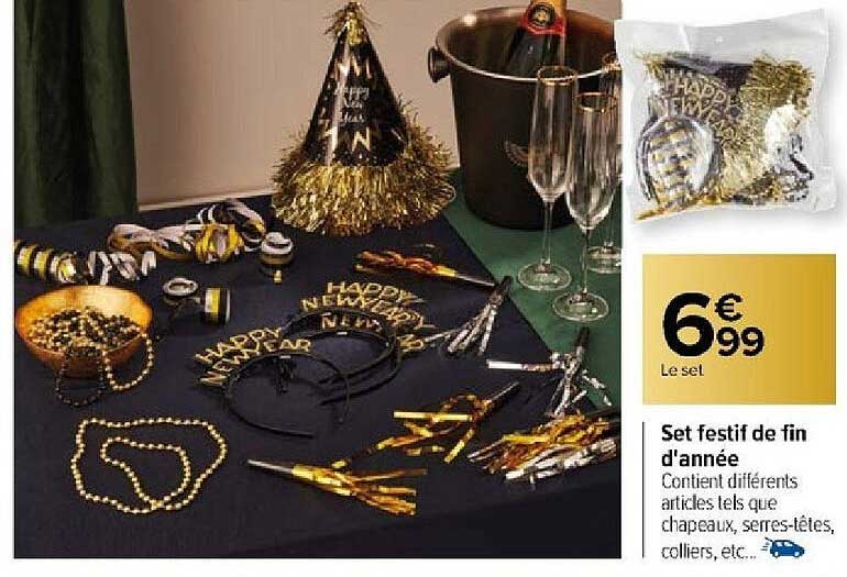 set festif de fin d'année