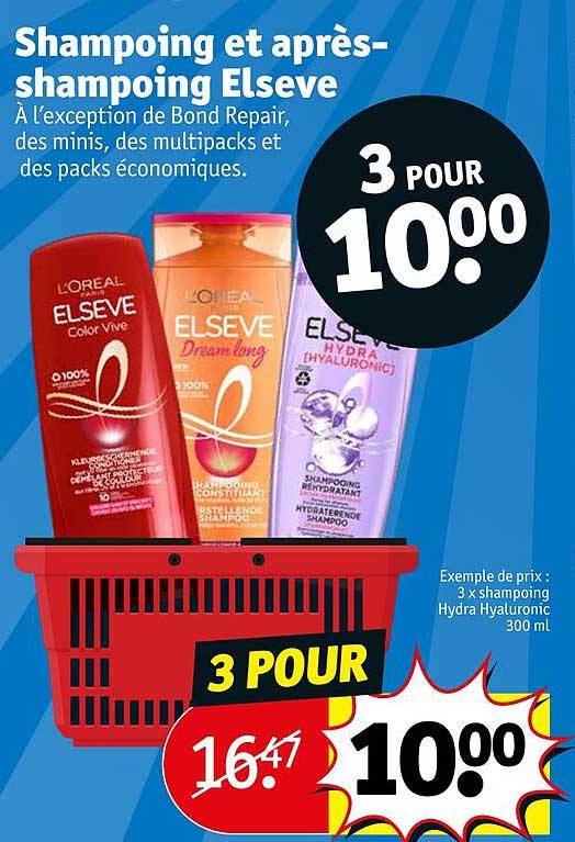 shampoing et après-shampoing elseve