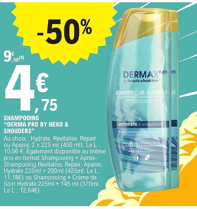shampooing "derma pro by head & shoulders"