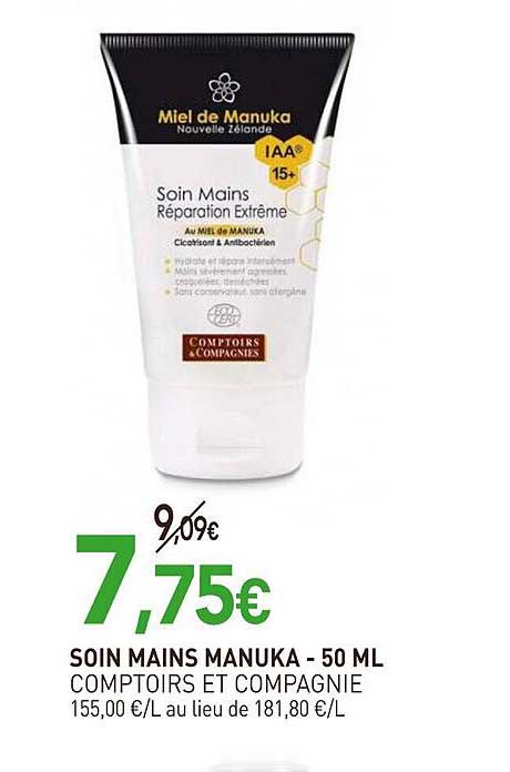 soin mains manuka - comptoirs et compagnie - 50 ml