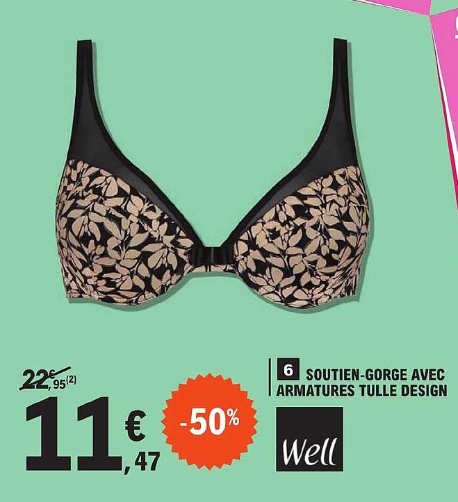 Soutien-gorge Avec Armatures Tulle Design Well