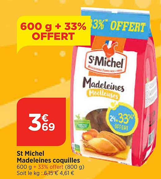 St Michel Madeleines Coquilles
