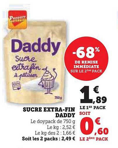 Sucre Extra-fin Daddy