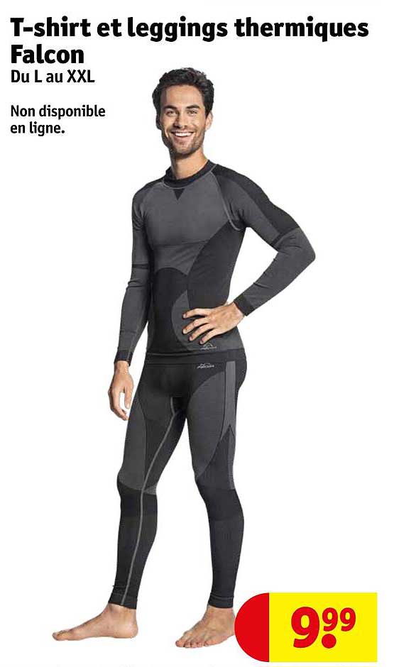 t-shirt et leggings thermiques falcon