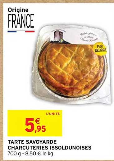tarte savoyarde charcuteries issoldunoises