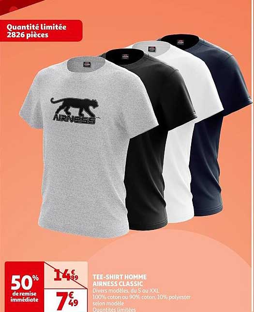 tee-shirt homme airness classic