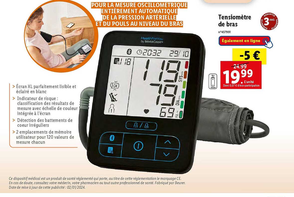 Tensiomètre De Bras