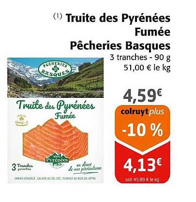 truite des pyrénées fumée pêcheries basques