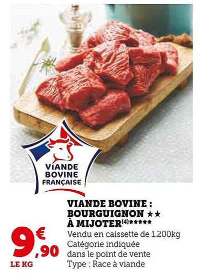 Viande Bovine : Bourguignon** à Mijoter