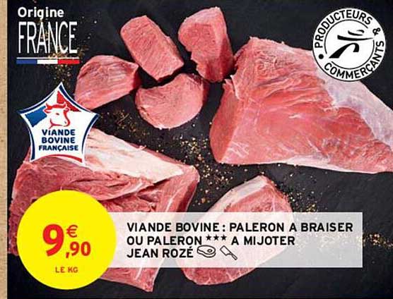 Viande Bovine : Paleron à Braiser Ou Paleron*** à Mijoter Jean Rozé