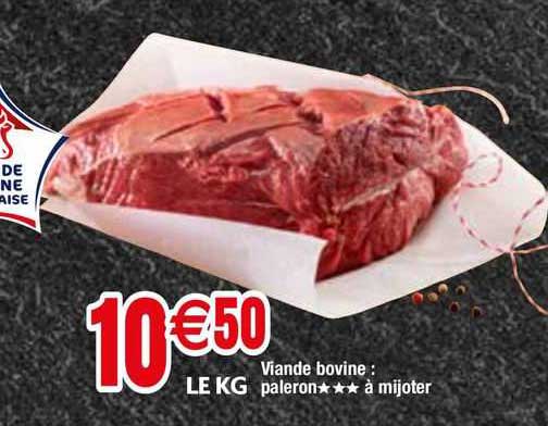 viande bovine : paleron***à mijoter