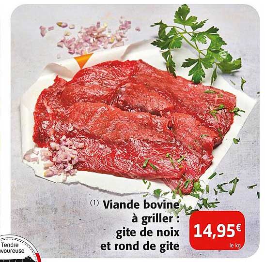 viande bovine à griller : gite de noix et rond de gite