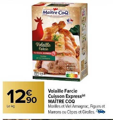volaille farcie cuisson express maître coq