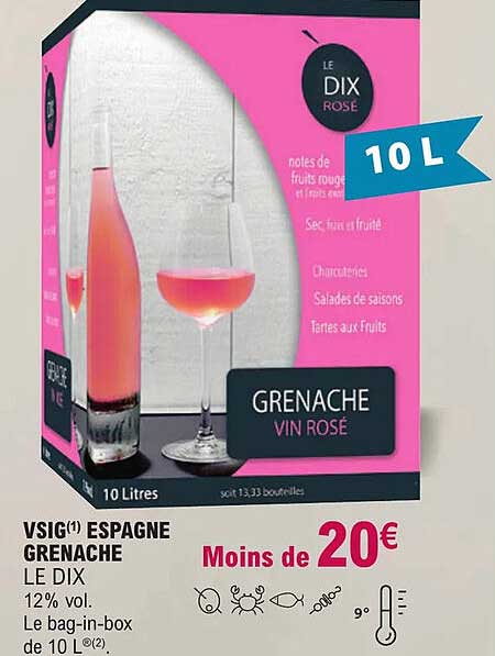 vsig espagne grenache le dix 12% vol.