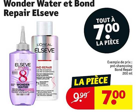wonder water et bond repair elseve