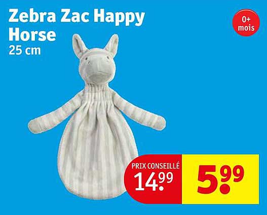zebra zac happy horse 25 cm