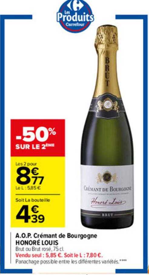 a.o.p. crémant de bourgogne honoré louis