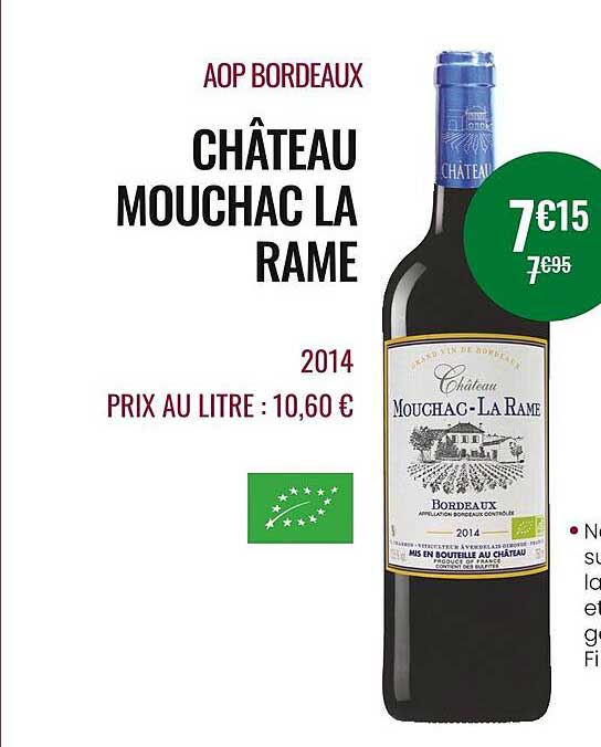 aop bordeaux château mouchac la rame