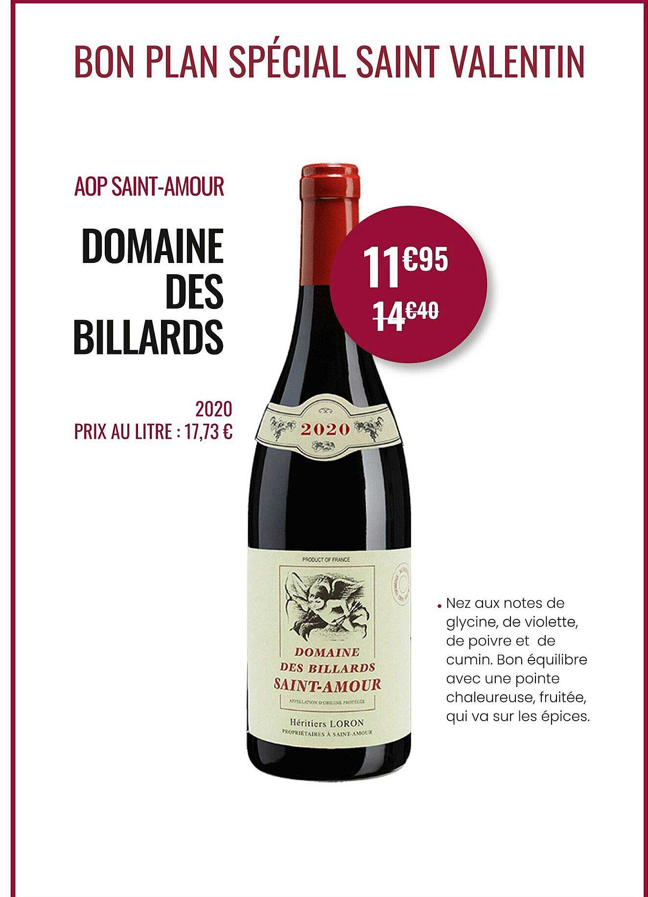 aop saint-amour domaine des billards