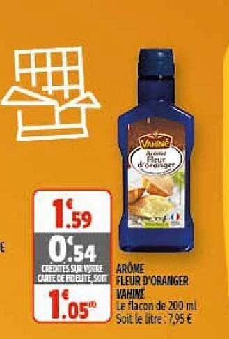 arôme fleur d'oranger vahiné