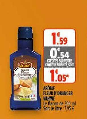 arôme fleur d'oranger vahiné