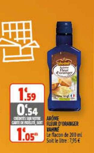 arôme fleur d'oranger vahiné