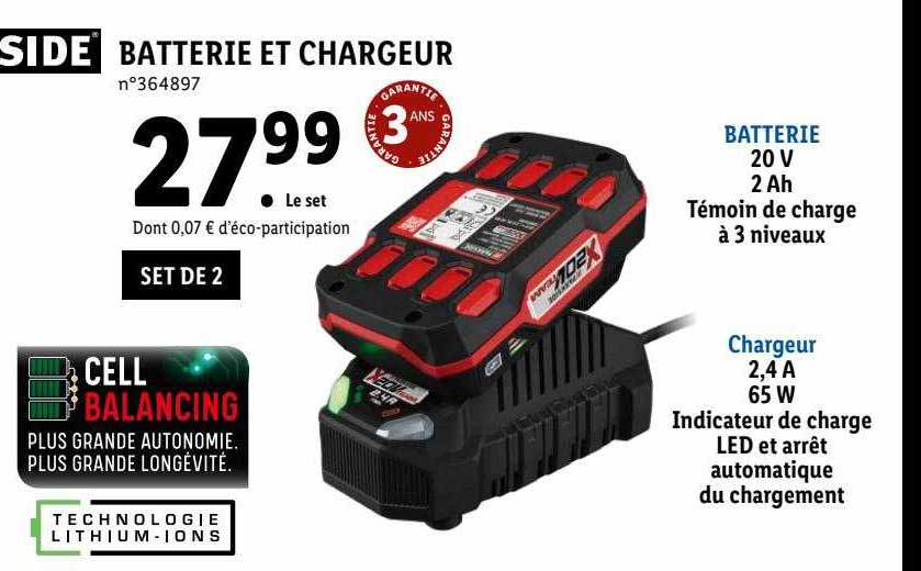 Batterie Et Chargeur Parkside