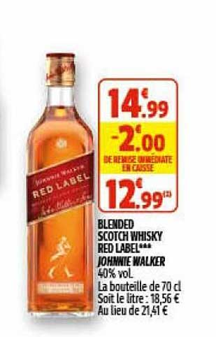 blended scotch whisky red label johnnie walker